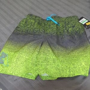 Under Armour Neon Yellow and Black Shorts